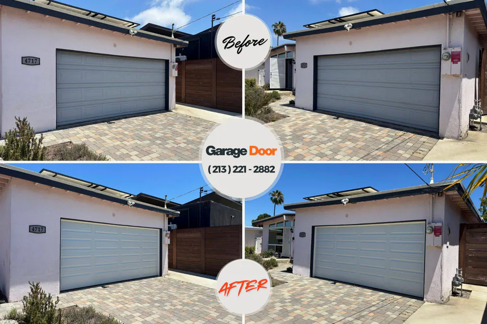 Before and after: garage door opener repair Marionville, MO